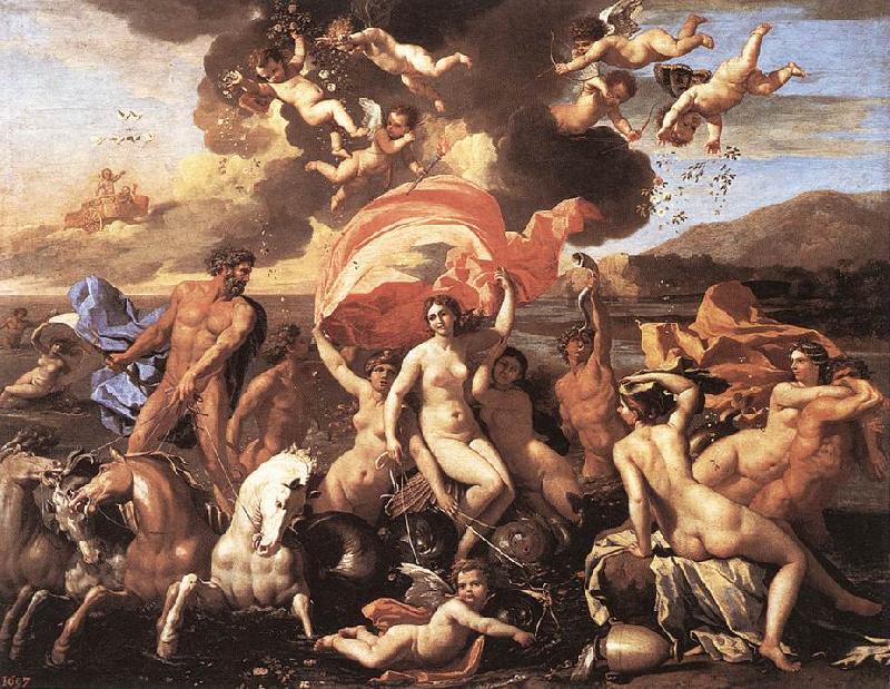 POUSSIN, Nicolas The Triumph of Neptune sg Germany oil painting art
